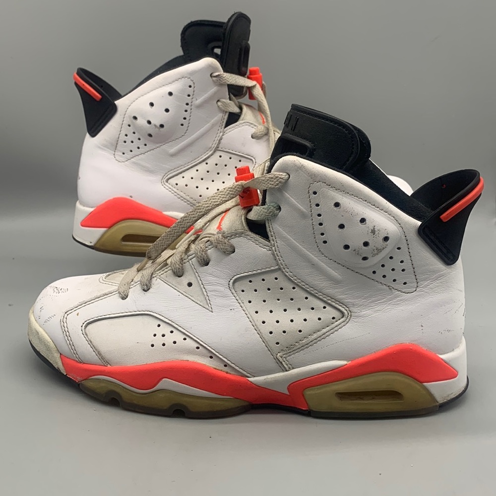 Nike Air Jordan VI 6 Retro White Infrared '13 Mens Size 9